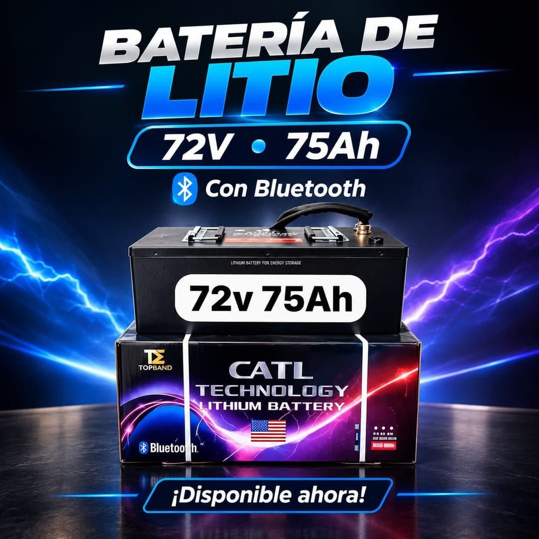 BATERÍA MARCA TOPMAQ 75 AMP